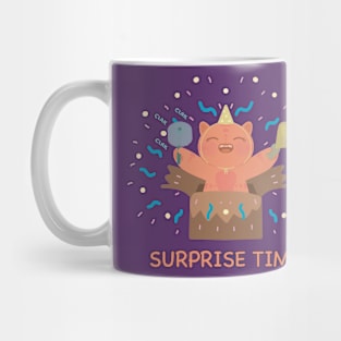 Cute Cat Surprise Time Mug